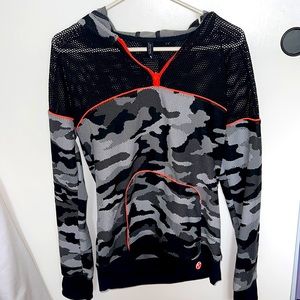 CAMO long sleeve Mesh Hoodie
